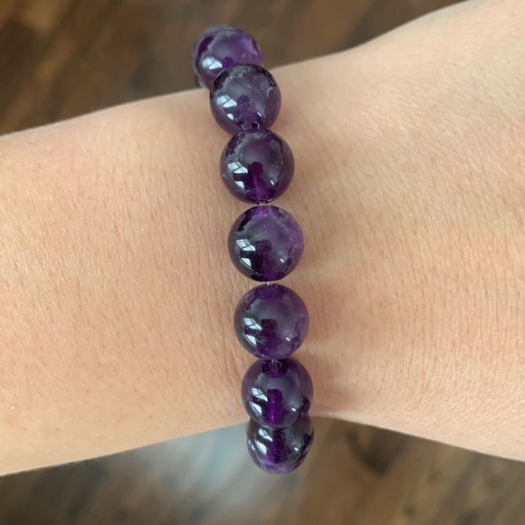 Natural Amethyst Bracelet - Picture 4 of 5
